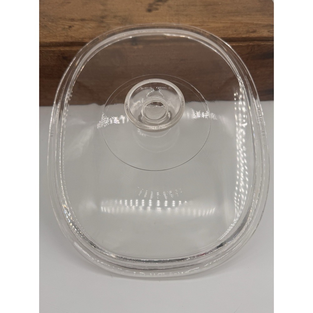 PYREX Corning Ware Glass Oval Replacement Lid DC 1 1/2 C Clear DC 1.5 C